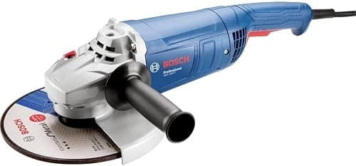 Bosch Professional vinkelsliber GWS 2000 P (skive-Ø 230 mm, 2.000 W motor, PROtection-kontakt, inkl. ekstra håndgreb, beskyttelsesskærm, tapnøgle, holdeflange, spændemøtrik)