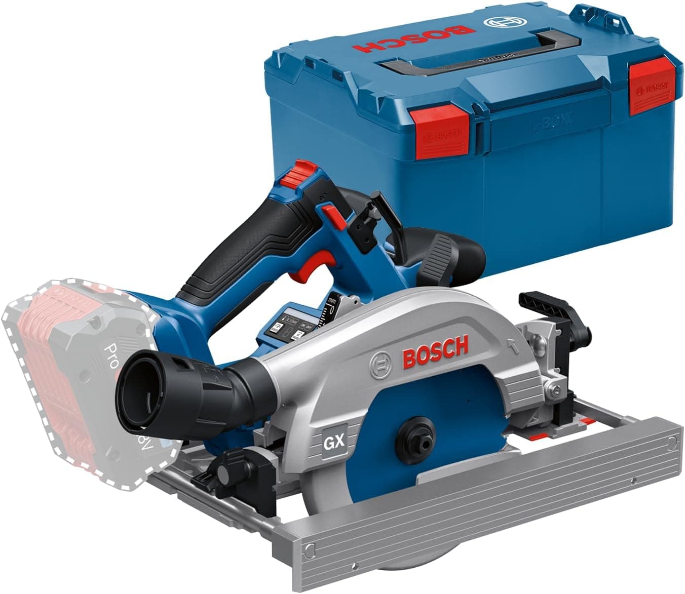 Bosch Professional 18V System batteridrevet rundsav GKS 18V-57-2 GX (inkl. L-BOXX, uden batteri/oplader)
